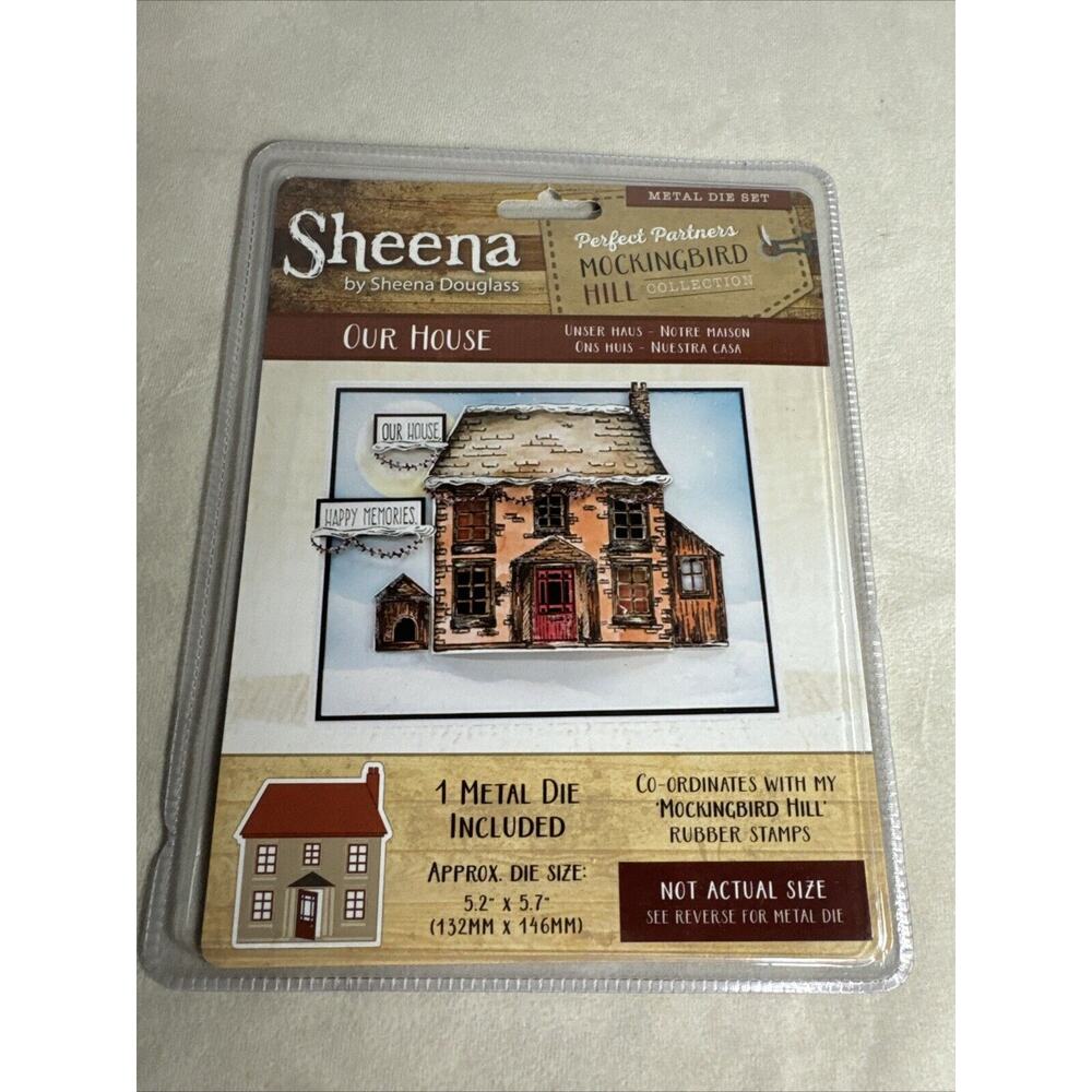 CraftersCompanion OUR HOUSE Metal Die (approx.5.2" x 5.7") NEW